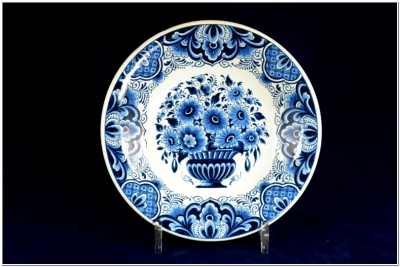 Delfts blauw wandbord, Delftsblauw wandbord, Delft Wall plate, Delfter Wandteller, Plat mural Delft